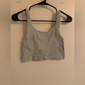 Sage green crop top